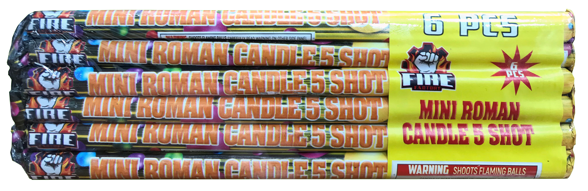 MINI ROMAN CANDLE 5 BALL
